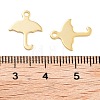 201 Stainless Steel Charms STAS-U012-02G-3