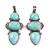 Synthetic Turquoise Pendants G-Q158-04-04-1