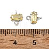 SHEGRACE Brass Pave Cubic Zirconia Rectangle Connector Charms XGRQ2O670-438C-P-3