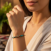 Adjustable Dyed Natural Imperial Jasper Cuboid Braided Bead Bracelets for Women SW5037-6