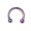 303 Stainless Steel Circular/Horseshoe Barbell Nose Rings WG86D19-12-1