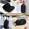 1Pc Oval PU Leather & Velvet Glasses Case AJEW-CN0007-22-5