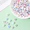 White Opaque Acrylic Beads MACR-YW0001-20B-6