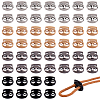 64Pcs 4 Colors Alloy Cord Locks FIND-ME0004-01A-1