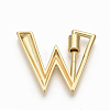 Brass Screw Carabiner Lock Charms KK-T046-001G-W-NF-2