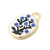 Printed Brass Pendants KK-K274-07G-16-2