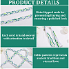 Cotton Cord Composite Board Wrist Corsages for Wedding HJEW-ME00158-3