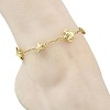 Ocean 304 Stainless Steel Turtle and Starfish Link Chain Anklets for Women AJEW-AN00821-2
