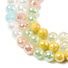Electroplate Glass Beads Strands EGLA-D300-06-8mm-16-4