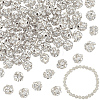 120Pcs Brass Rhinestone Beads KK-PA0001-26S-1