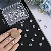 Beebeecraft 50Pcs Cubic Zirconia Cabochons ZIRC-BBC0002-37-3