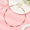 Natural Tiger Eye Faceted Round & Round Electroplate Synthetic Non-magnetic Hematite & Natural Pearl Beaded Necklaces NJEW-JN06549-01-1
