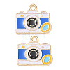 Alloy Enamel Pendants AL-CBAE435-03G-1