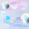 3Pcs 3 Sizes Laser Style Acrylic Jewelry Display Risers AJEW-WH0323-16-4