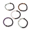 Natural Mixed Gemstone Beads Stretch Bracelet for Women BJEW-JB13194-2