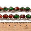 Two Tone Resin Beads Strands GLAA-T035-02G-4