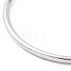 Screw End Ball 304 Stainless Steel Wire Open Cuff Bangle BJEW-F435-02P-2