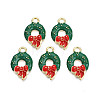 Rack Plating Alloy Enamel Charms LS-ENAM-N055-167-1