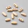 2-Hole Wooden Buttons BUTT-WH0028-90B-1