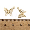 Brass Micro Pave Clear Cubic Zirconia Pendants KK-L212-01G-3