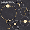16Pcs 304 Stainless Steel Paperclip Chain Satellite Chain Bracelet Making BJEW-SP0001-32B-5