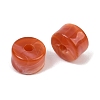 Two-Color Opaque Acrylic Imitation Gemstone Beads AC-CBA3EFE-02J-3