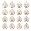 Golden Plated Alloy Charms X-ENAM-S118-01B-2