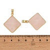 Natural Rose Quartz Pendants G-H359-03G-02-3