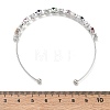 Brass Micro Pave Cubic Zirconia Cuff Bangles KK-D112-02P-3