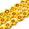 Handmade Millefiori Glass Bead Strands LAMP-J035-10mm-03-1