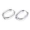 Tarnish Resistant 316 Surgical Stainless Steel Hoop Earrings Findings STAS-N097-055P-2