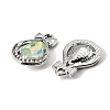 UV Plating Alloy Glass Pendants FIND-K032-12P-2