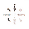 Cat and Fish Theme Alloy Enamel Charms ENAM-X0017-04-2