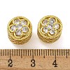 Rack Plating Brass Micro Pave Cubic Zirconia Beads KK-I718-40G-3