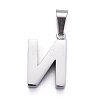 Non-Tarnish 304 Stainless Steel Letter Pendants STAS-H127-N-P-2