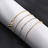 0.8mm Brass Box Chain Necklaces for Men Women NJEW-G160-19G-2