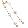 ABS Imitation Pearl Butterfly 304 Stainless Steel Bracelet Making AJEW-JB01650-3