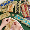   14 Yards 7 Colors Polyester Embroidery Mesh Lace Ribbons OCOR-PH0002-42-3