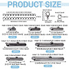 560Pcs 10 Styles Iron Slide On End Clasp Tubes DIY-TA0015-91-4