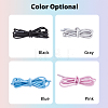 4 Pairs 4 Colors Polyester Athletic Shoelace DIY-FH0005-44-3