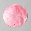 Natural Capiz Shell Connector Charms SHEL-WH0002-09B-1