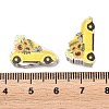 Printed Poplar Wood Beads WOOD-Z008-01B-3