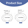 4Pcs 2 Styles 304 Stainless Steel Star & Rhombus Link Chain Bracelet Making AJEW-TADJ00008-2