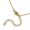 Natural Mixed Gemstone Pointed Faceted Bullet Copper Wire Wrapped Pendant Necklaces NJEW-JN05025-01-6
