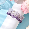 3Pcs Natural Lavender Amethyst & Natural Blue Lace Agate Chip Beaded Stretch Bracelet Sets BJEW-JB10864-2