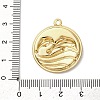 304 Stainless Steel Enamel Pendants STAS-I347-01G-03-3