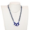 Personalized Nylon Cable Chain Necklaces NJEW-JN02940-05-4