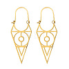 Bohemian Style 304 Stainless Steel Triangle Hoop Earrings FS-WG1E45B-03-1