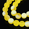 Frosted Transparent Glass Beads Strands GLAA-T032-T10mm-MBB12-3