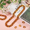2Pcs Acrylic Link Cap Chain HJEW-CO00005-4